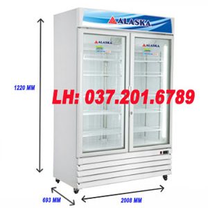 Tủ Đông Đứng Mặt Kính Alaska 700 Lít If 700g2 Thanh Lý