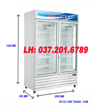 Tủ Đông Đứng Mặt Kính Alaska 700 Lít If 700g2 Thanh Lý