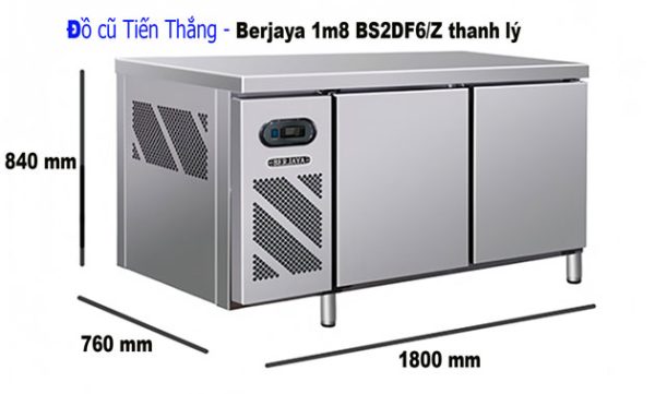 Bàn đông Inox 2 Cánh Berjaya 1m8 Thanh Lý