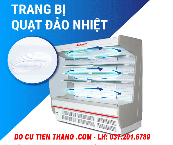 Tủ Mát Trưng Bày Siêu Thị Cửa Hở Sanaky Vh 15hp