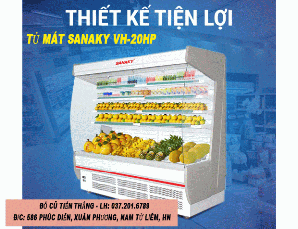 Tủ Mát Trưng Bày Siêu Thị Sanaky Vh 20hp 2m