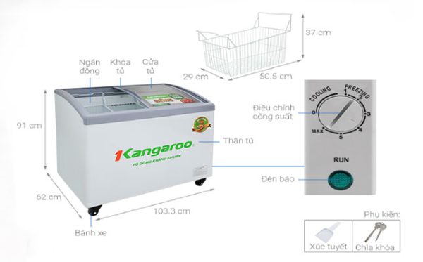 Tủ đông Kangaroo 308 Lít Kg308c1 Giá Rẻ