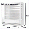 Tủ Mát Siêu Thị Cửa Hở Sanden 2m