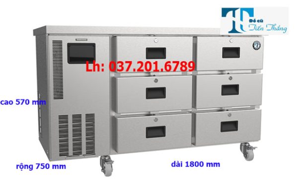 Bàn Mát 1m8 6 Ngăn Kéo Hoshizaki Thanh Lý