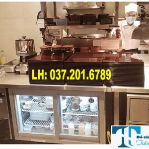 Bàn Mát 2 Cánh Kính Hoshizaki 1m2 Thanh Lý