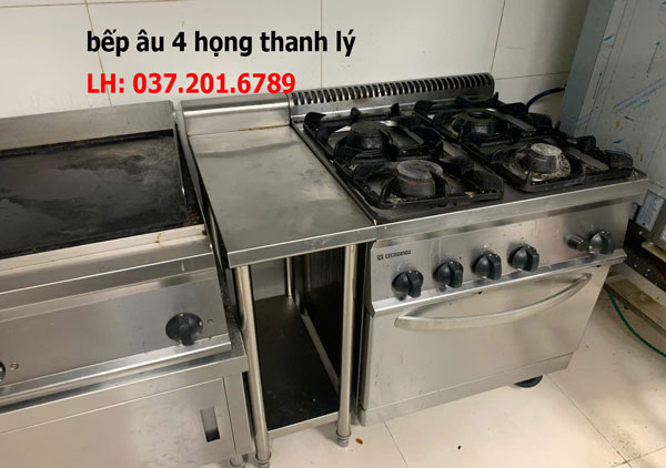Bếp âu Công Nghiệp 4 Họng Thanh Lý