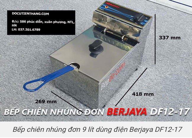 Bếp Chiên Nhúng đơn 9 Lít Berjaya