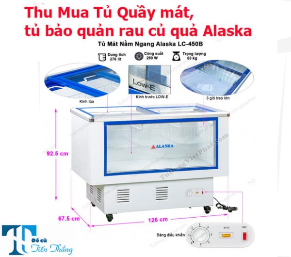 Thu Mua Tủ Quầy Mát, Tủ Bảo Quản Rau Củ Quả Alaska