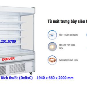 Tủ Mát Trưng Bày Denver Sp 2800 2m Thanh Lý