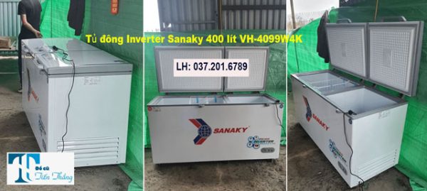 Tủ đông Inverter Sanaky 400 Lít Vh 4099w4k