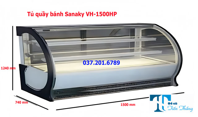 Tủ Quầy Bánh Sanaky Vh 1500hp Cũ