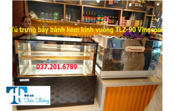 Tủ Trưng Bày Bánh Kem Kính Vuông Tlz 90