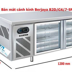 Bàn Mát 2 Cánh Kính Berjaya 1m2 Thanh Lý