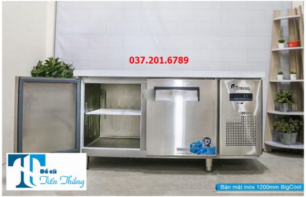 Bàn Mát Inox 2 Cánh 1m2 Bigcool Cũ Thanh Lý
