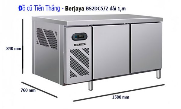 Bàn Mát Inox 2 Cánh Berjaya 1m5 Thanh Lý