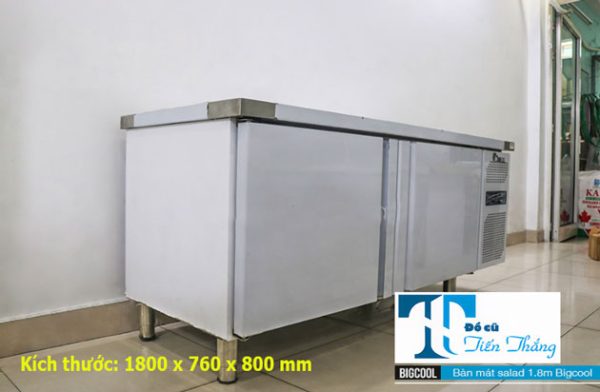 Bàn Mát Salad 8 Khay Bigcool 1m8 Chính Hãng Thanh Lý