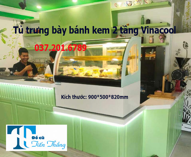 Thanh Lý Tủ Trưng Bày Bánh Kem 2 Tầng Vinacool Chính Hãng