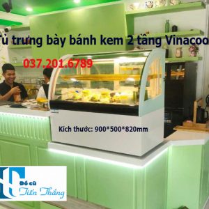 Thanh Lý Tủ Trưng Bày Bánh Kem 2 Tầng Vinacool Chính Hãng