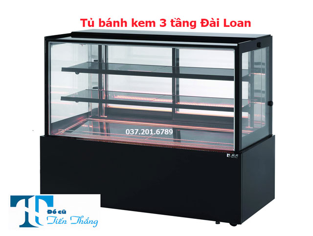 Tủ Bánh Kem 3 Tầng Đài Loan Rueyshing Cũ Thanh Lý