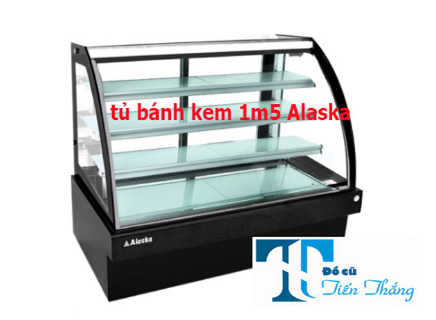 Tủ Bánh Kem Kính Cong 1m5 Alaska