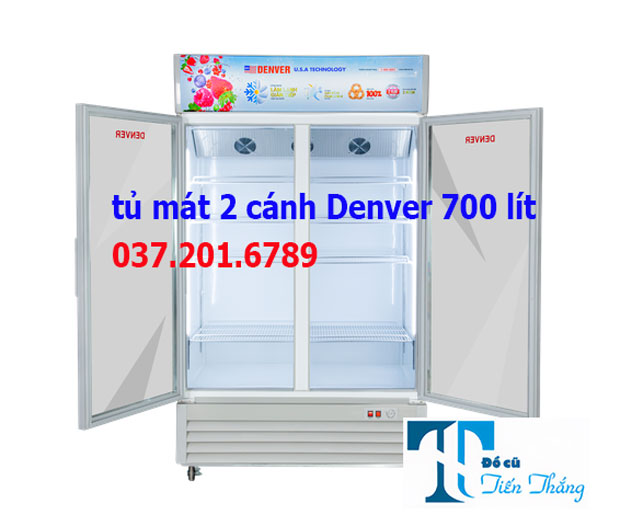 Tủ Mát 2 Cánh Denver 700 Lít Cũ Giá Rẻ