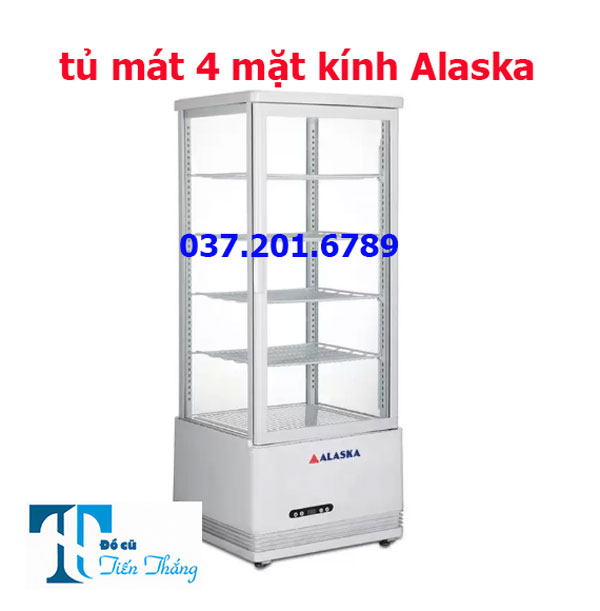 Tủ Mát 4 Mặt Kính Tủ Bảo Quản Rau Củ Quả Alaska