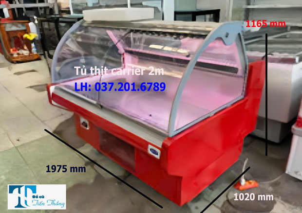 Tủ Mát Thịt Tươi Thịt Nguội Carrier 2m Thanh Lý