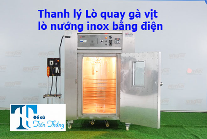 Thanh Lý Lò Quay Gà Vịt Lò Nướng Inox Bằng điện