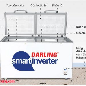 Tủ Đông Mát 2 Ngăn Smart Inverter Dmf 2699wsi Cũ