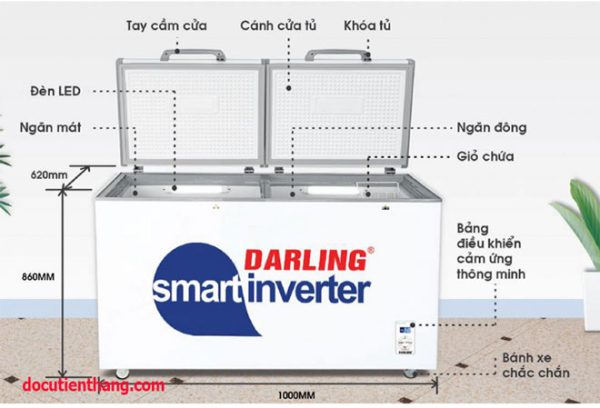 Tủ Đông Mát 2 Ngăn Smart Inverter Dmf 2699wsi Cũ