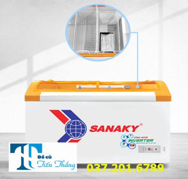 Tủ Đông Sanaky Inverter Mặt Kính Cong Cũ Thanh Lý