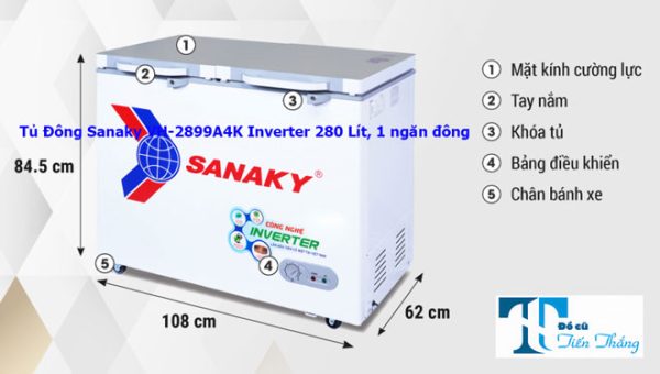 Tủ Đông Sanaky Vh 2899a4k 280 Lít 1 Ngăn đông