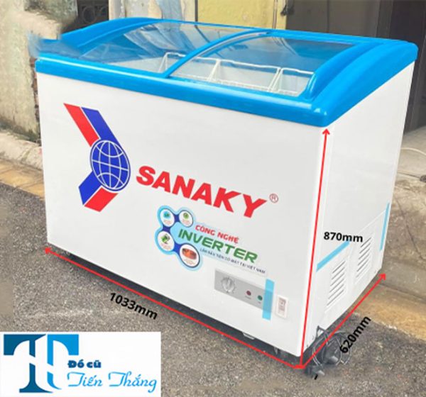 Tủ Đông Sanaky Vh 3899k3 Inverter Tủ Kính Cong Trưng Bày