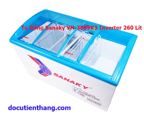 Tủ Đông Sanaky Vh 3899k3 Tủ Kem Kính Cong