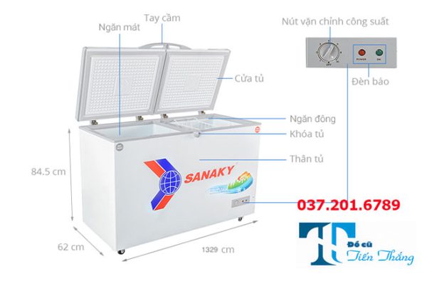 Tủ Đông Sanaky Vh 4099w1 400 Lít 2 Ngăn Đông Mát