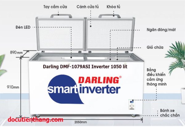 Tủ đông Darling Dmf 1079asi Inverter 1050 Lít