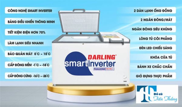 Tủ đông Darling Inverter Dmf 7699wsi4 770 Lít Cũ