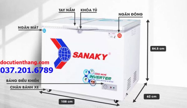 Tủ đông Inverter Sanaky Vh 2899w3 Cũ Thanh Lý