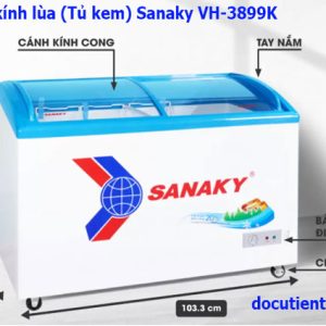 Tủ đông Sanaky Vh 3899k Dung Tích 380 Lít