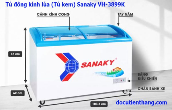 Tủ đông Sanaky Vh 3899k Dung Tích 380 Lít