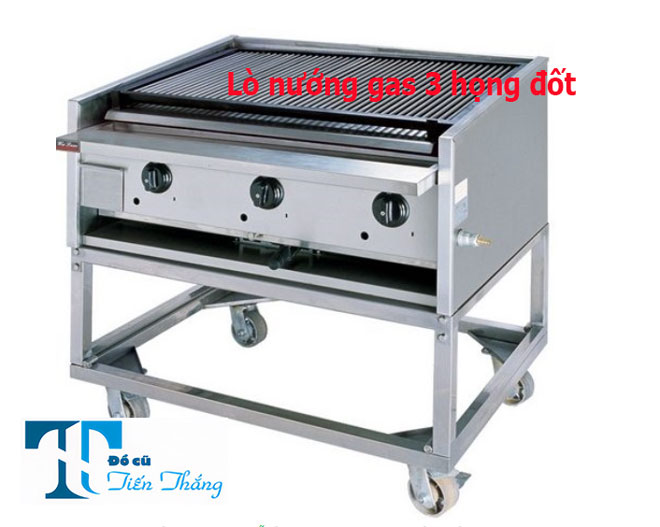 Lò Nướng Gas 3 Họng Thanh Lý