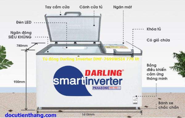 Thanh Lý Tủ đông Darling Inverter 770 Lít Giá Rẻ