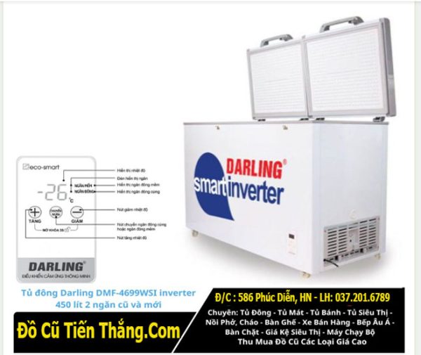 Thanh Lý Tủ đông Mát Darling Dmf 4699wsi Inverter 450 Lít