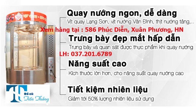 Thanh Lý Lò Quay Gà Vịt Bằng Gas