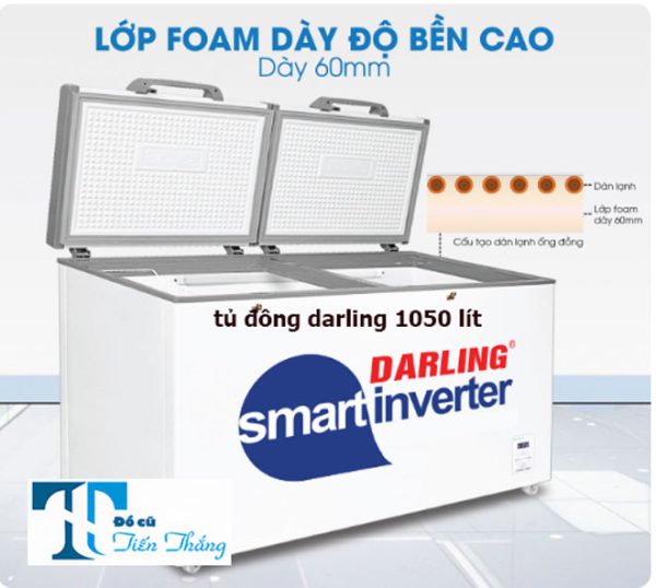 Thanh Lý Tủ đông Darling Inverter 1050 Lít