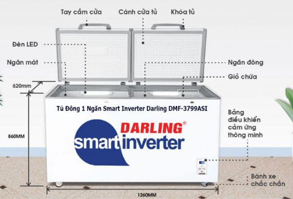 Tủ Đông 1 Ngăn Smart Inverter Darling Dmf 3799asi