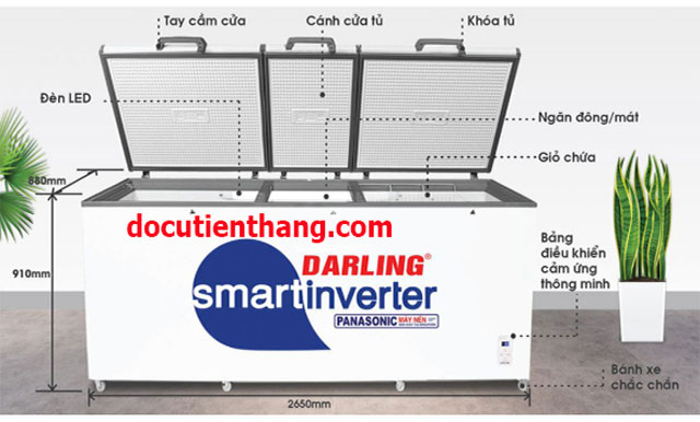 Tủ đông Darling Dmf 1279asi 1400 Lít Inverter