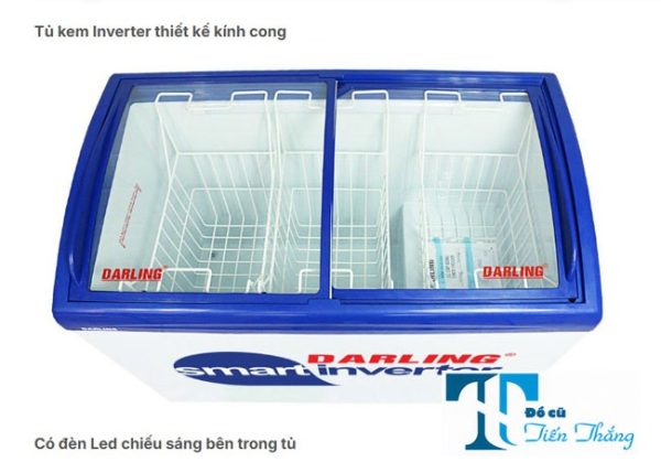 Tủ đông Darling Dmf 3079aski Inverter 300 Lít Kính Cong Lùa