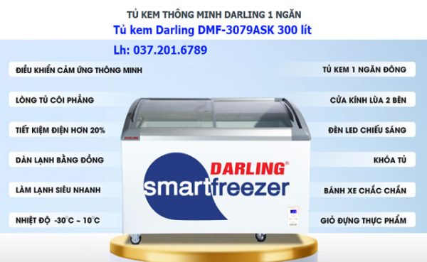 Tủ Kem Darling Dmf 3079ask 300 Lít Thanh Lý