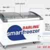Tủ Kem Darling Dmf 6079ask 650 Lít Mặt Kính Cong